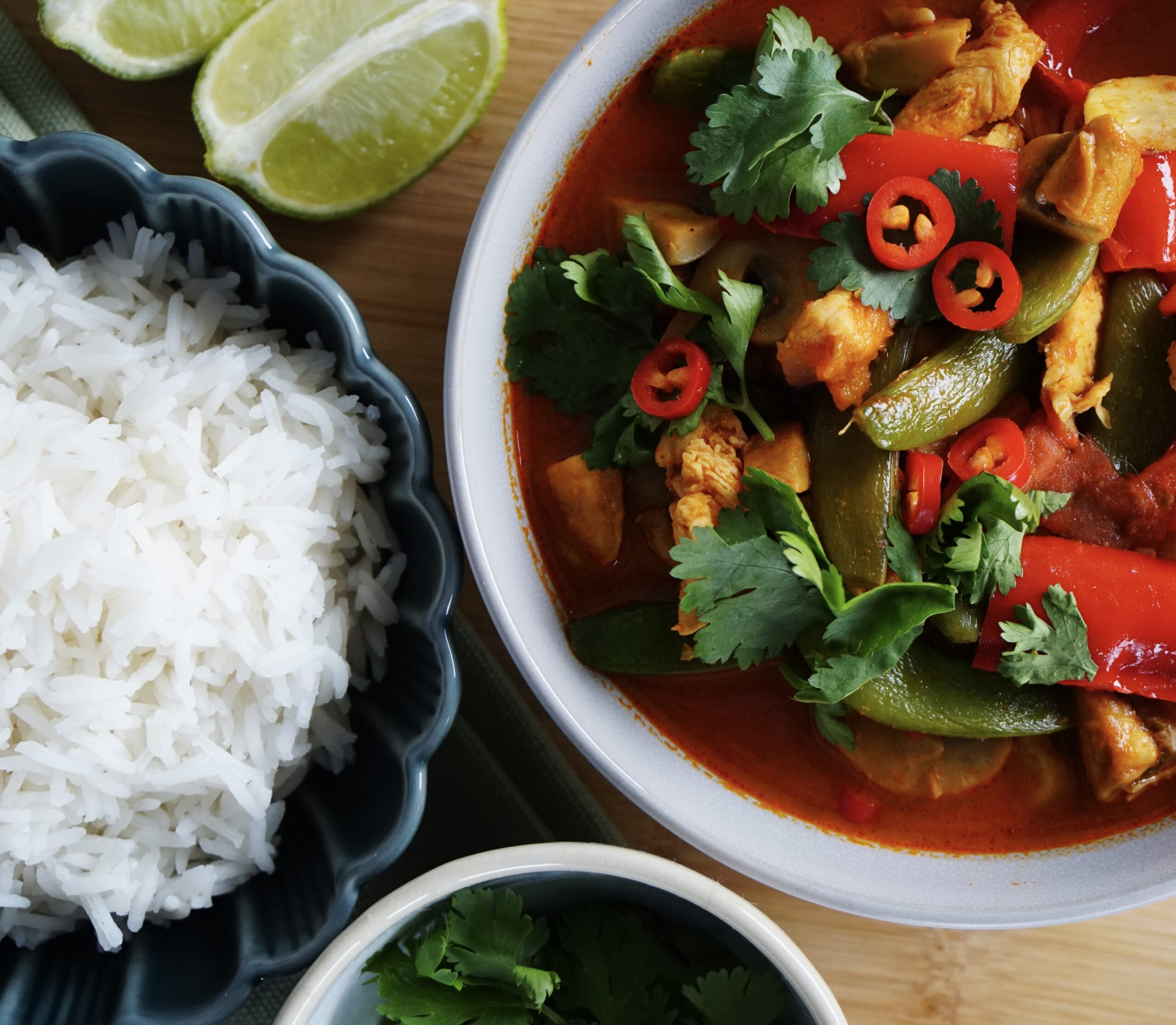 Rode-curry-met-kip